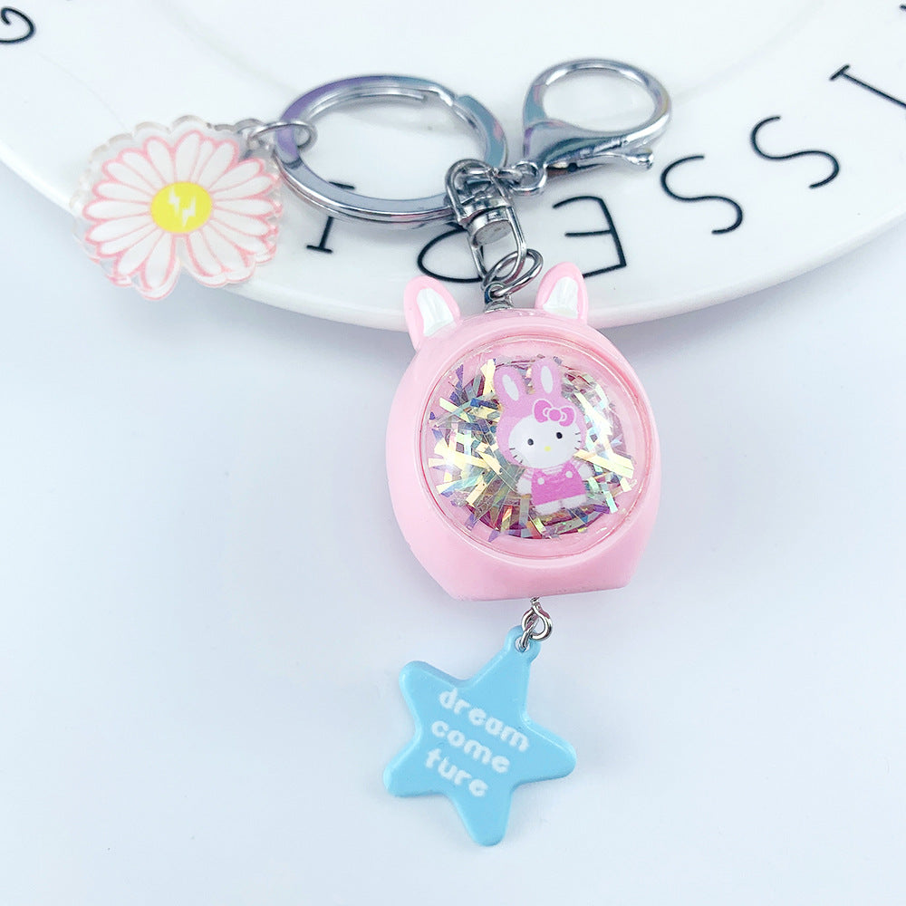 Wholesale Glowing Flashing Light Bear Acrylic Keychain